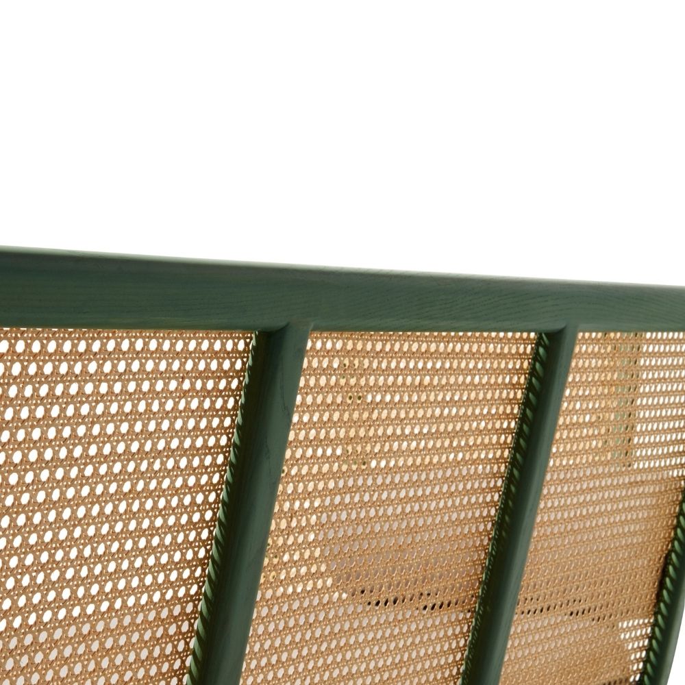 Raven Charm Sofa in Green Finish