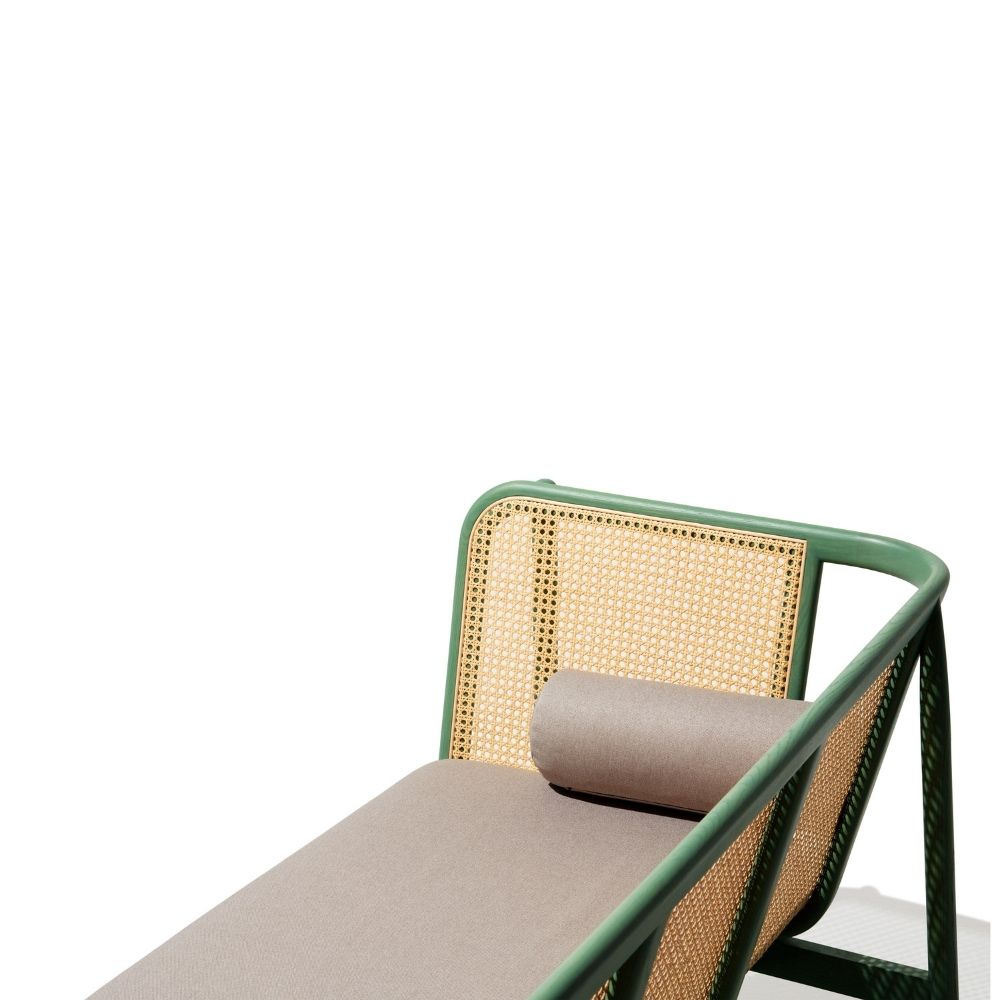 Raven Charm Sofa in Green Finish