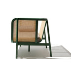Raven Charm Sofa in Green Finish