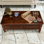 Solid Sheesham Wood Trunk in Honey Oak Tone