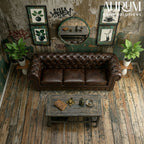 Grand Haven Brown Leather Sofa