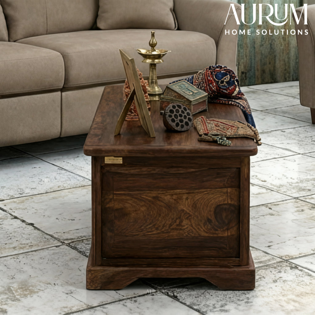 Provincial Elegance Sheesham Trunk in Teak Polish