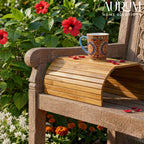 Sofa Armrest Tray with Bamboo Base | Haven Drink Holder