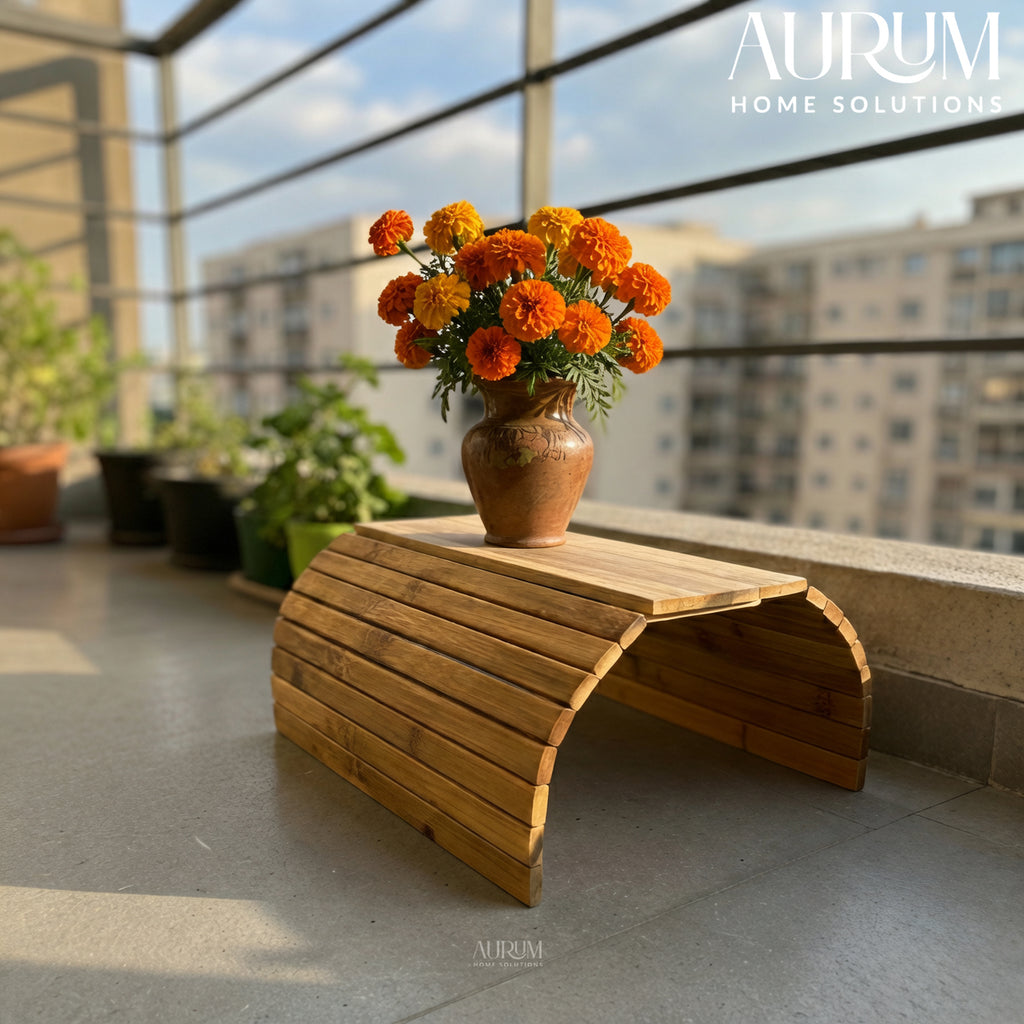 Sofa Armrest Tray with Bamboo Base | Haven Drink Holder