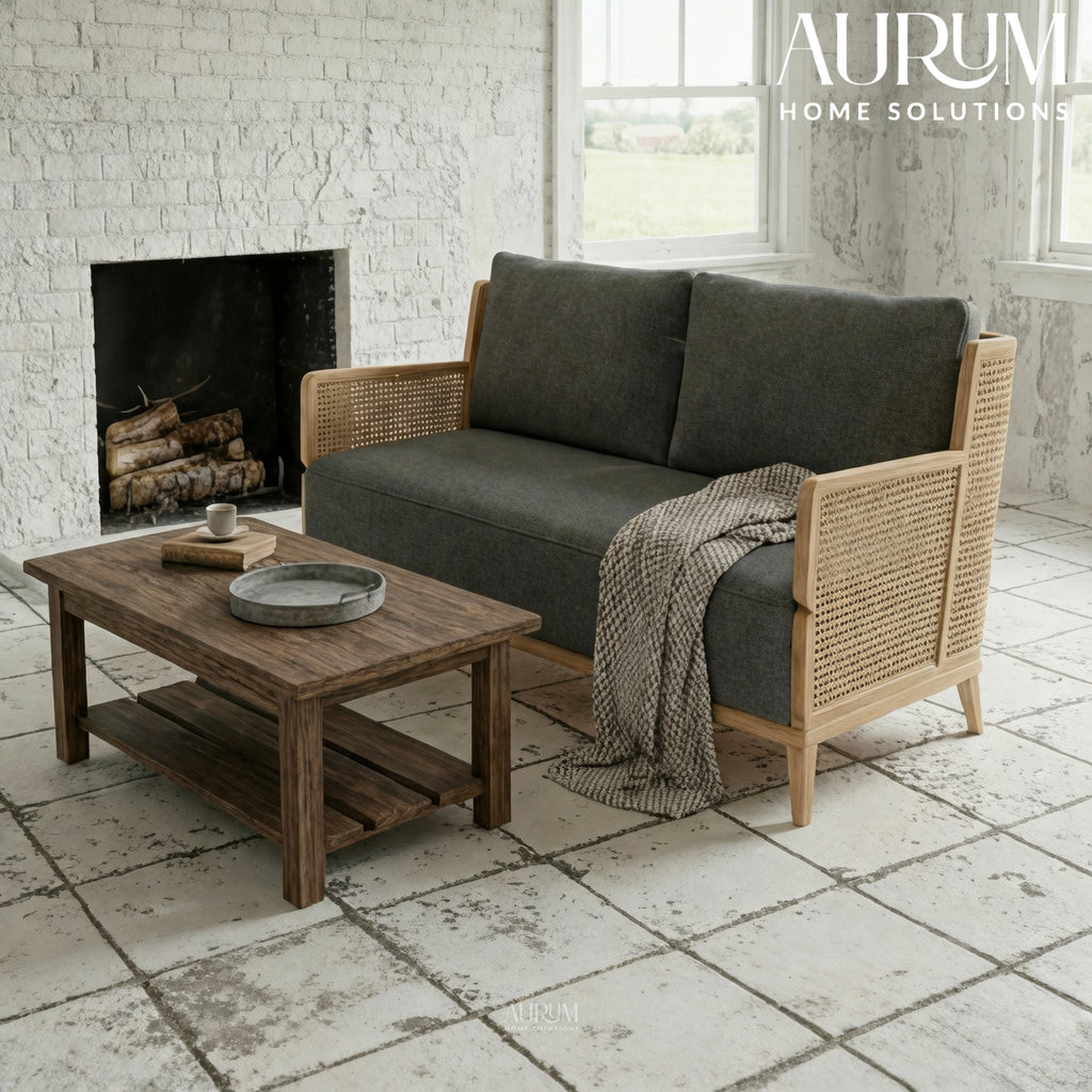 Cane Frame Elegance Sofa