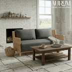 Cane Frame Elegance Sofa