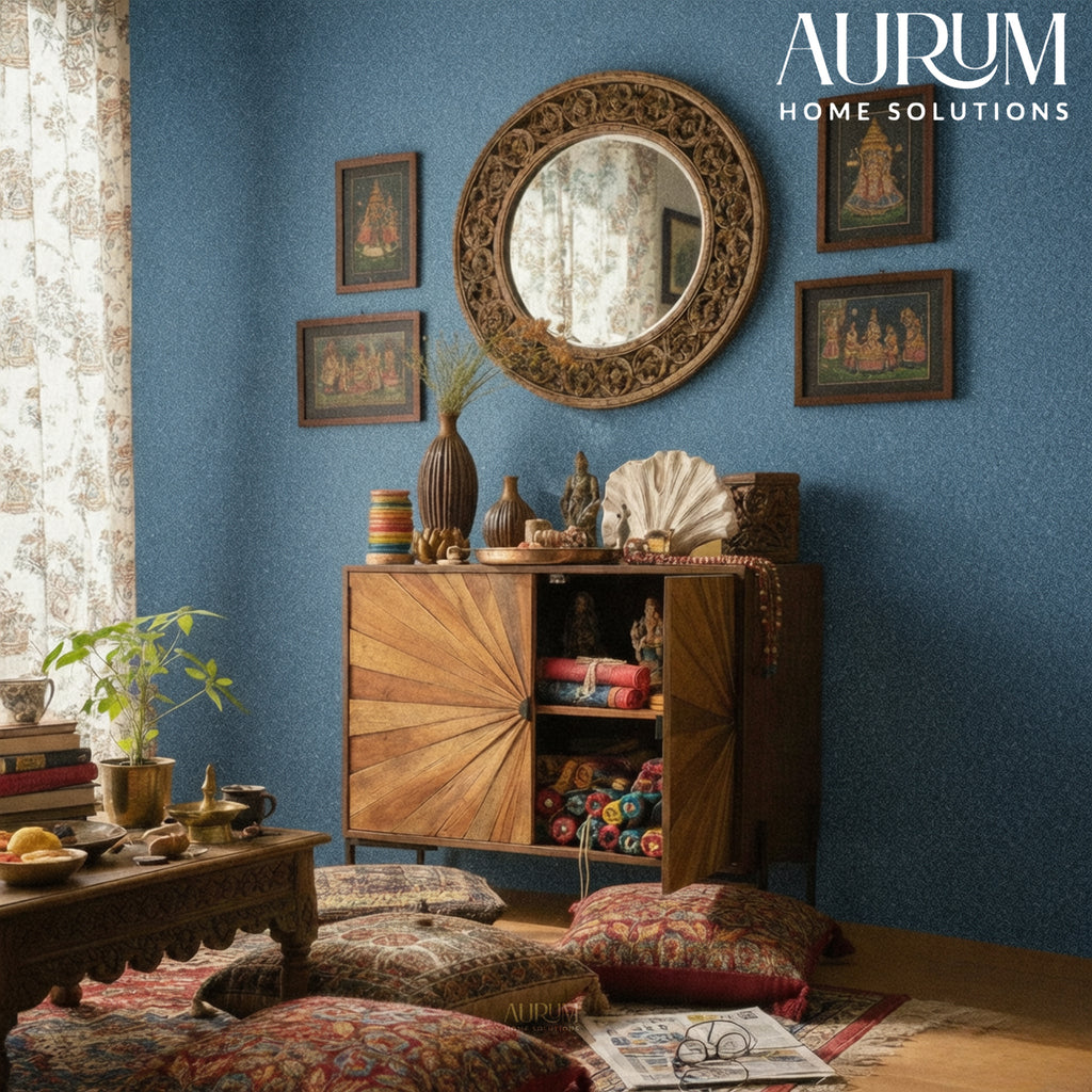 Sunburst Designer Sideboard Cabinet