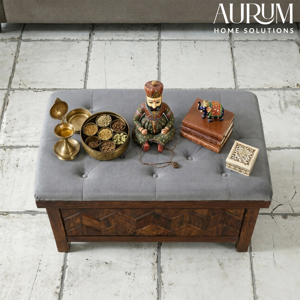 Provincial Teak Majesty Sheesham Wood Trunk