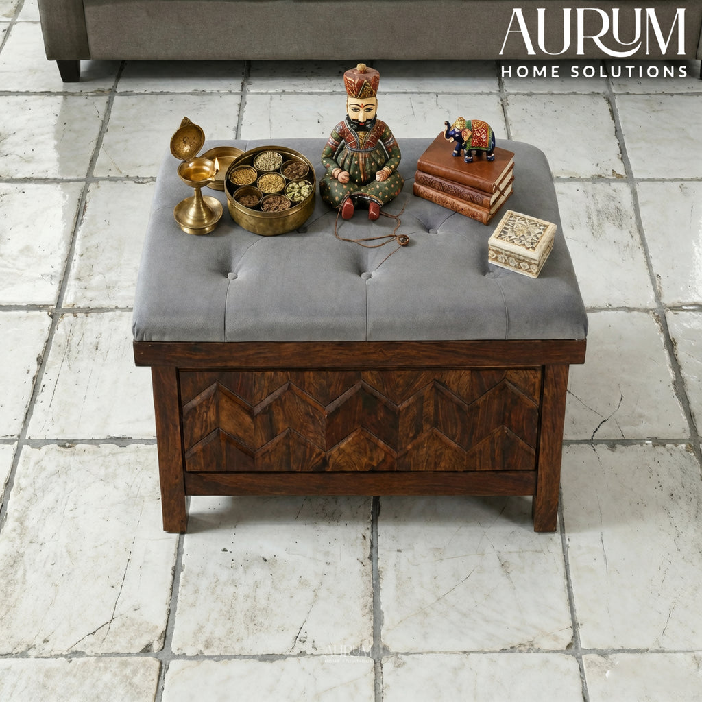 Provincial Teak Majesty Sheesham Wood Trunk