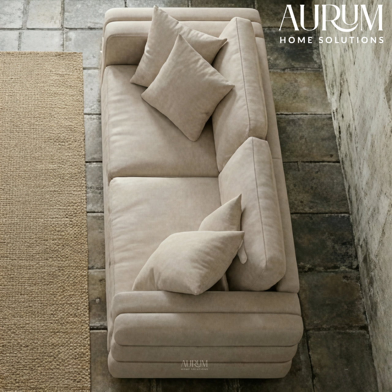 Ola Leather Sofa from the Cosmopolitan Collection
