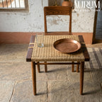 Zenith Teakwood Woven Stool