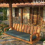 Traditional Stripped Handmade Simple Wooden Swing