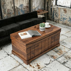 Heirloom Sheesham Wood Trunk in Teak Look