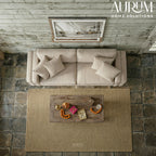 Ola Leather Sofa from the Cosmopolitan Collection