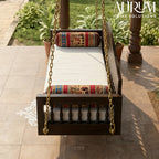 Teak Swing with Lotus Backrest Design