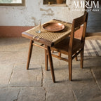 Zenith Teakwood Woven Stool