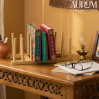 Book Organizer with Bamboo | Oasis Desk Storage Stand