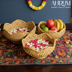 Trio Wicker - Natural Rattan Basket Set (Set of 3)
