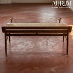 Woven Elegance Bench
