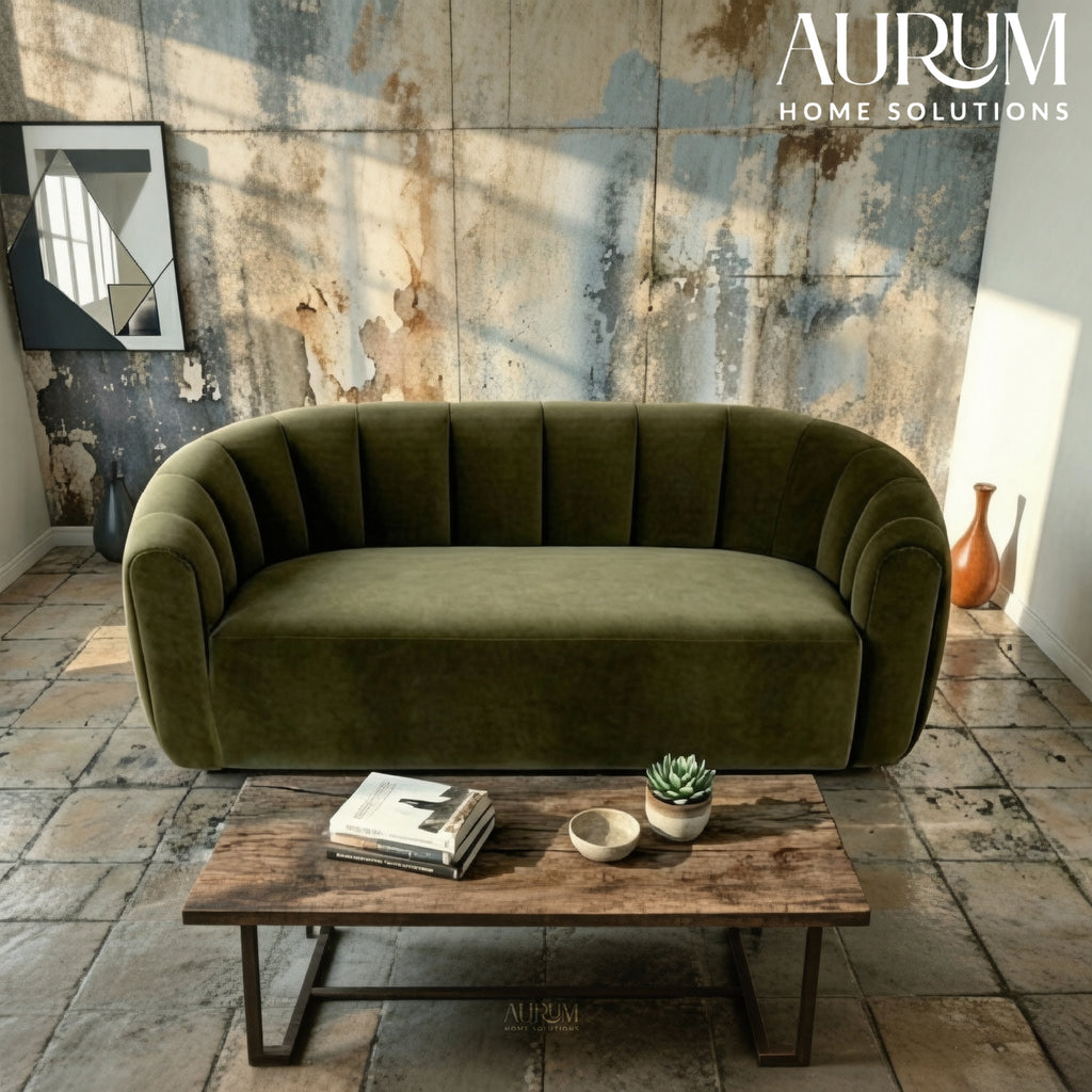 Emerald Luxe Velvet Sofa