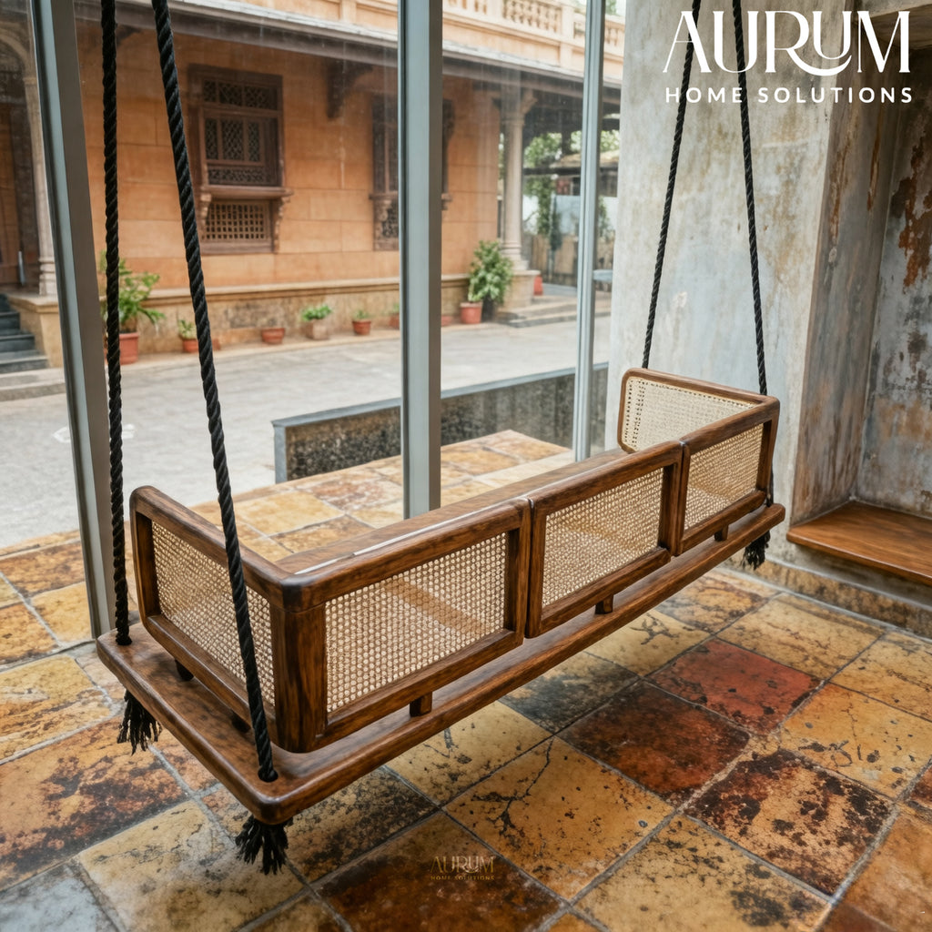 Breeze Cane Wood Swing