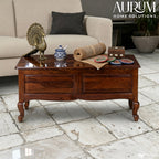 Solid Sheesham Wood Trunk in Honey Oak Tone