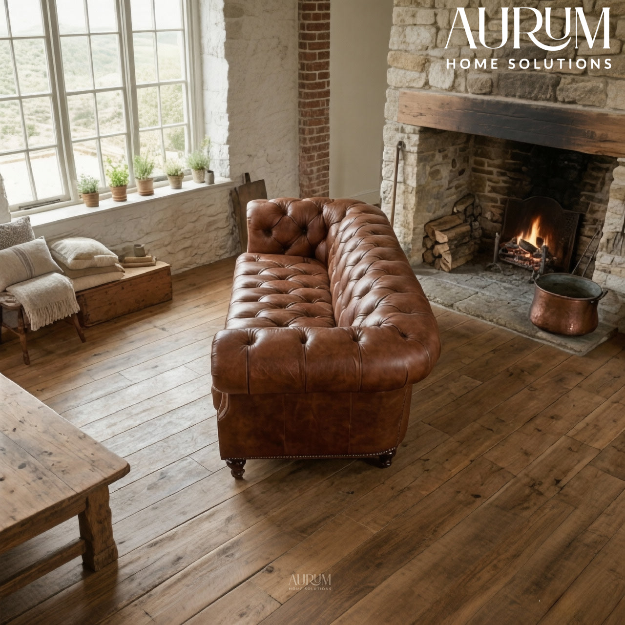 Legacy Brown Leather Sofa