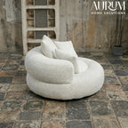Durable Chenille High-Back Lounger
