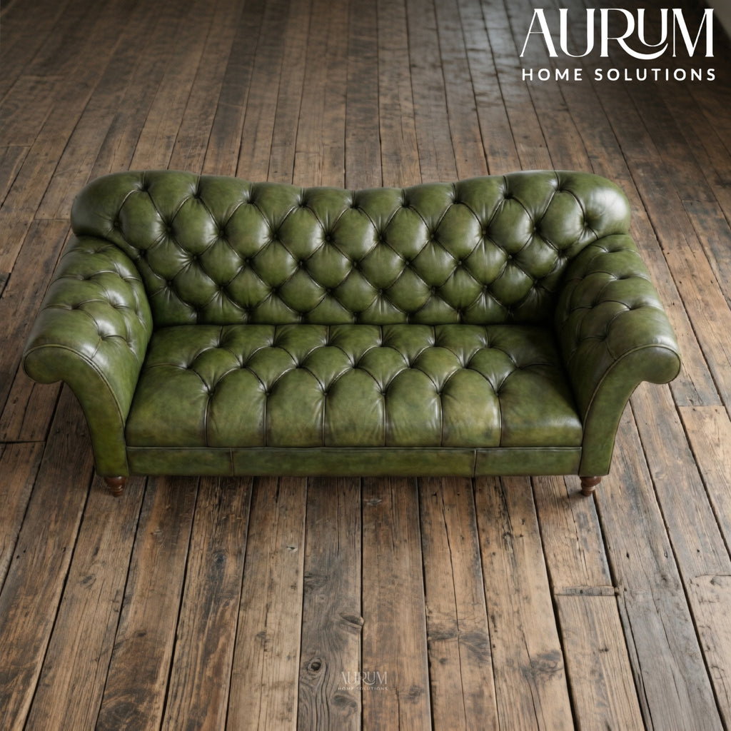 Danube Chesterfield Leather Sofa