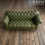 Danube Chesterfield Leather Sofa