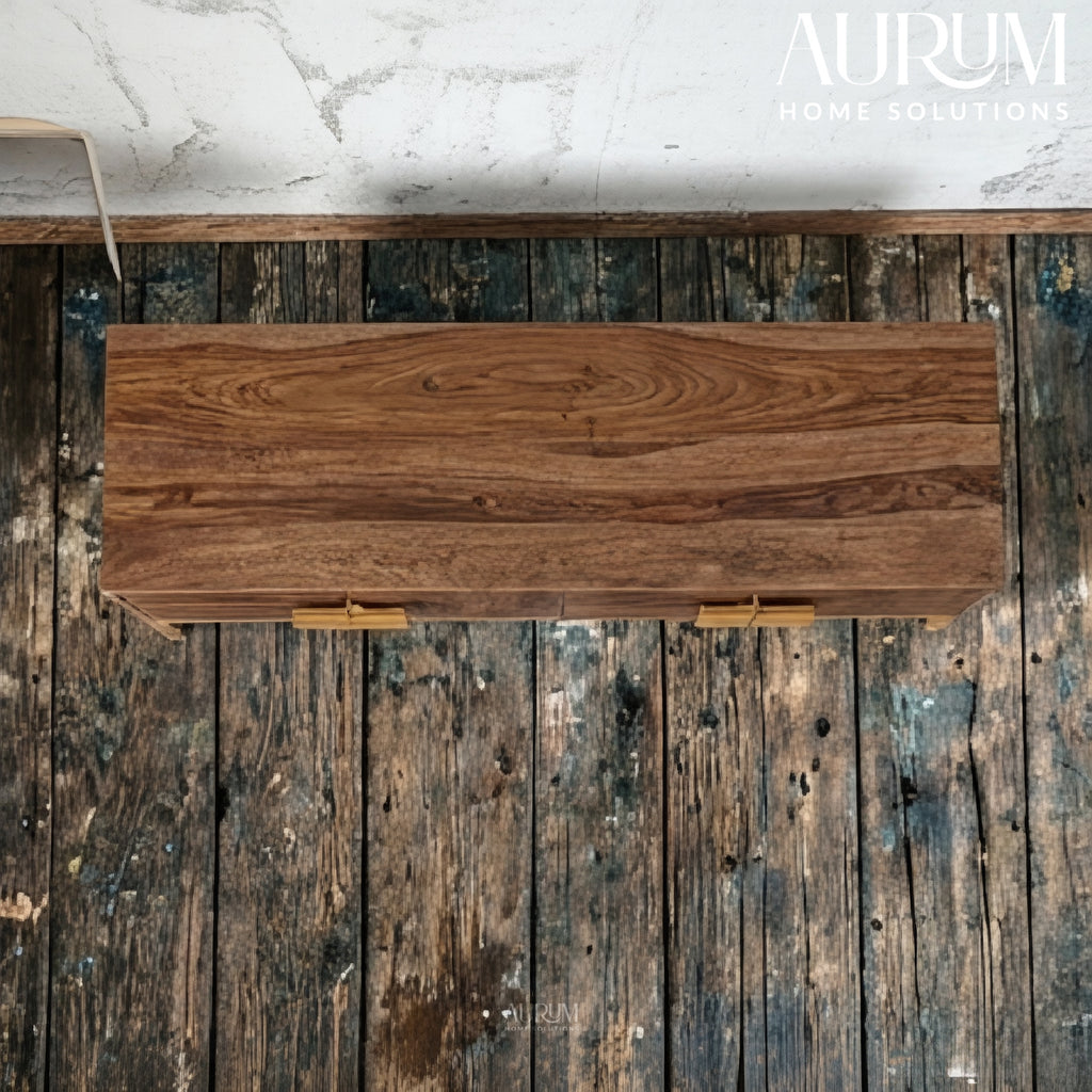 Urban Shelves Mango Wood TV Console