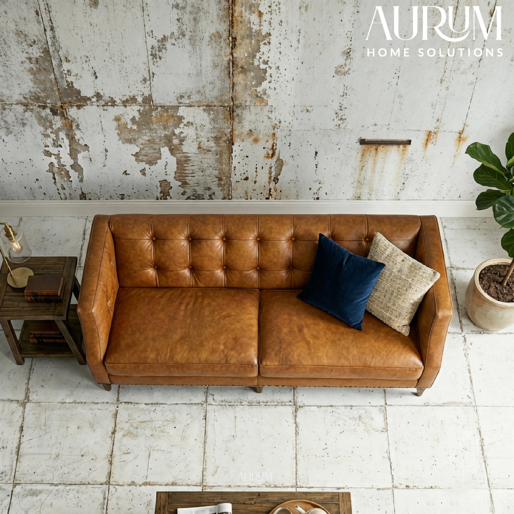 Munich Leather Sofa