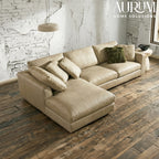 Luxe Leatherette Sectional Sofa
