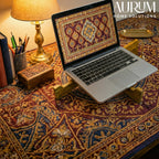 Laptop Stand Bamboo Ergonomic Riser | Sleek Desk Organizer