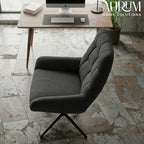 Elira Luxe Black Velvet Accent Chair