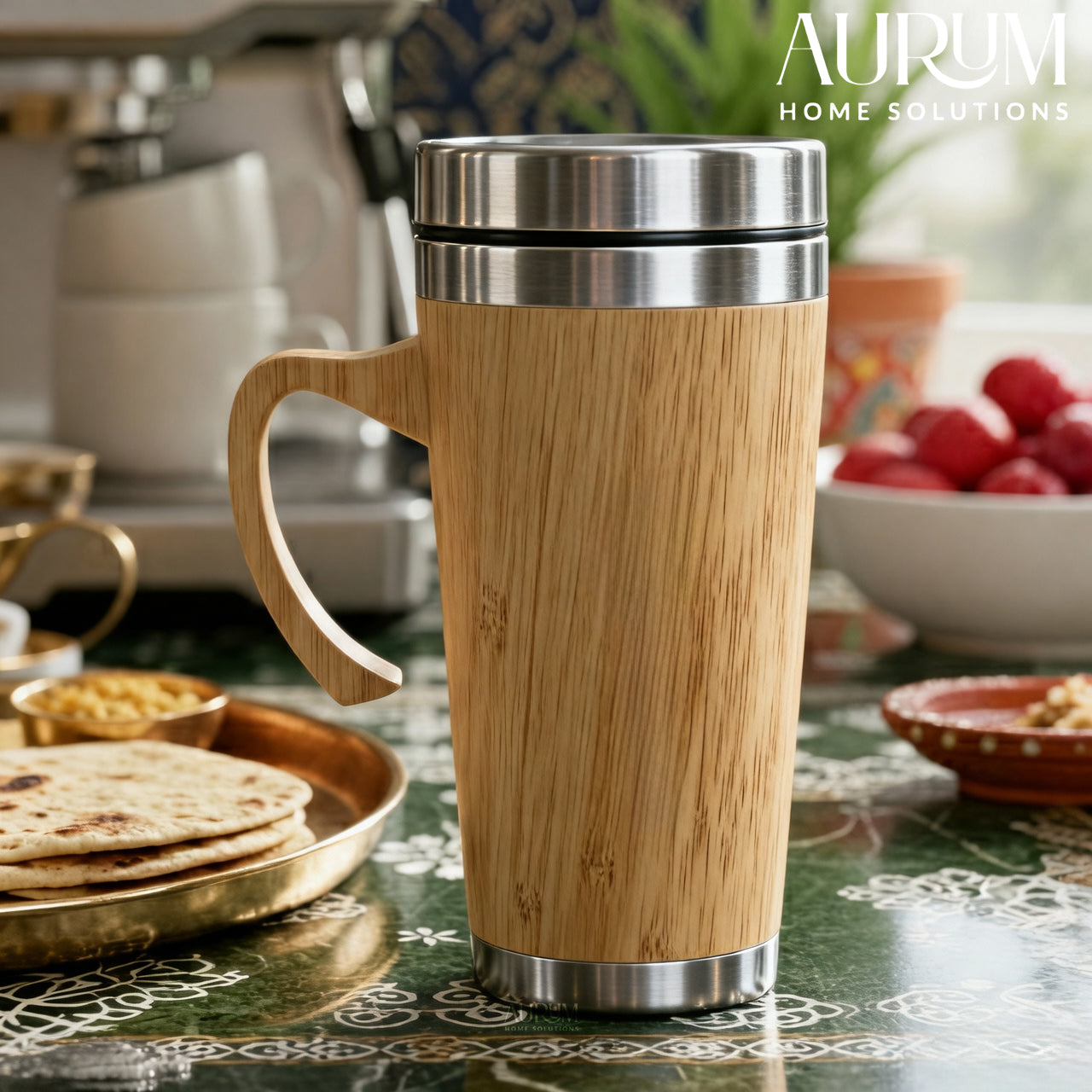 Bamboo Mug with Stainless Steel Interior | EcoSipper Travel Companion