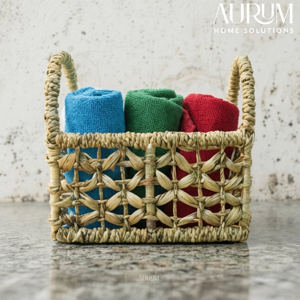 Organizer with Water Hyacinth | Terraka Storage Basket