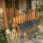Traditional Stripped Handmade Simple Wooden Swing