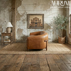 Premium Carmine Leather Sofa