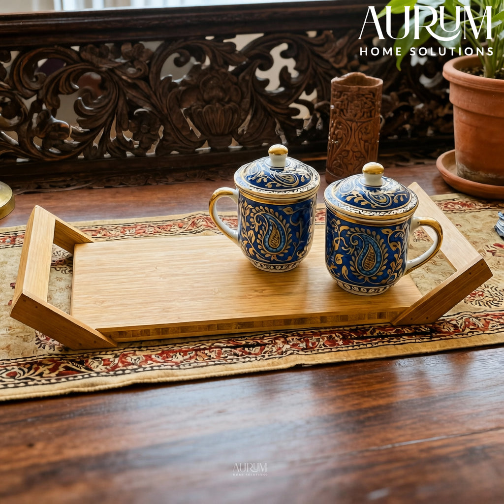 Serving Tray with Handles | Take a Break Bamboo Classic
