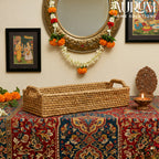 Aura Carry - Handwoven Rattan Tray