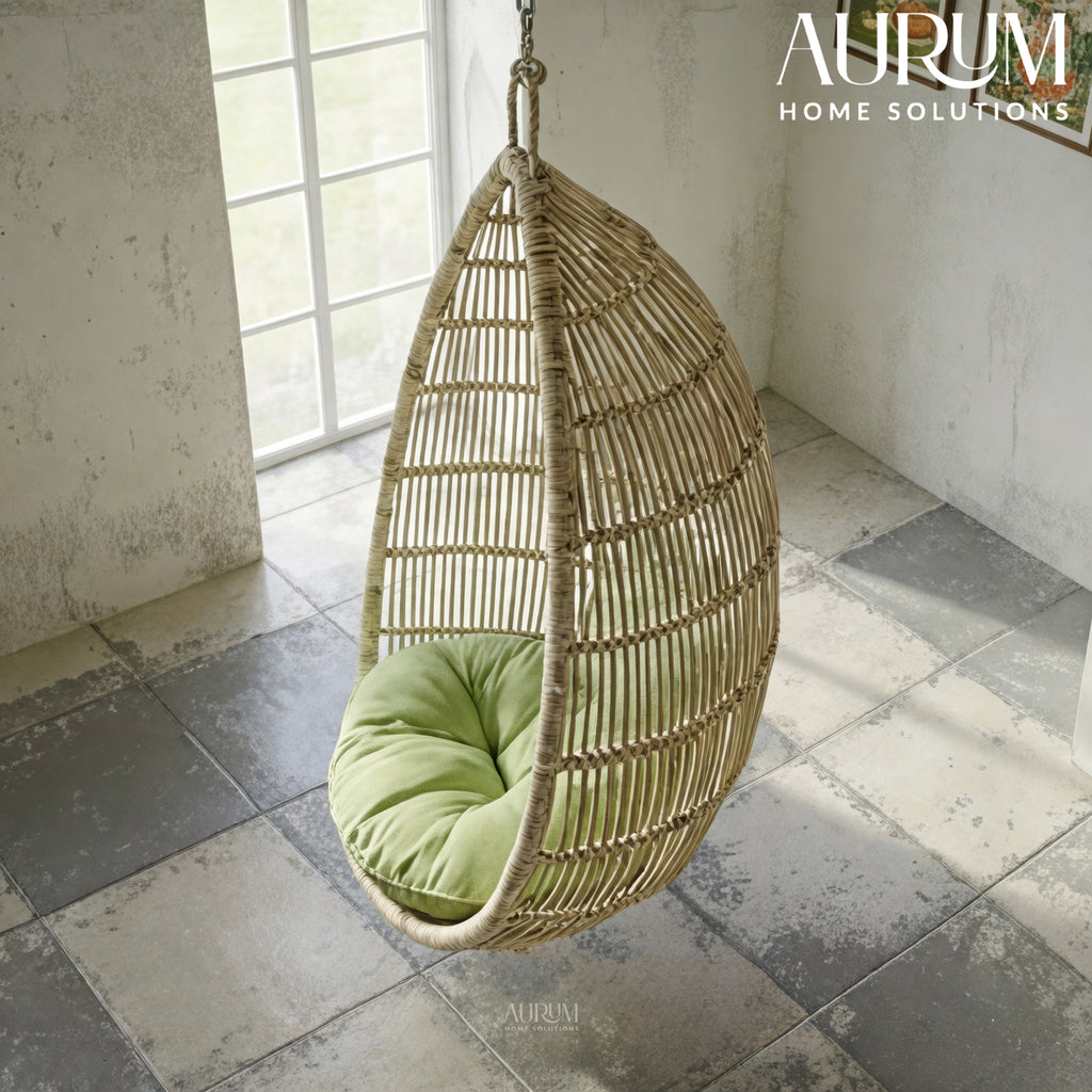 Swing Chair | Suspended Serenity Rattan Cocoon for Indoor & Outdoor