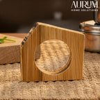 Napkin Ring Set with Bamboo Design | ZenStyle 4-Piece Elegant Table Decor