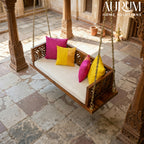 Handcrafted Traditional Indian Swing in Solid Wood