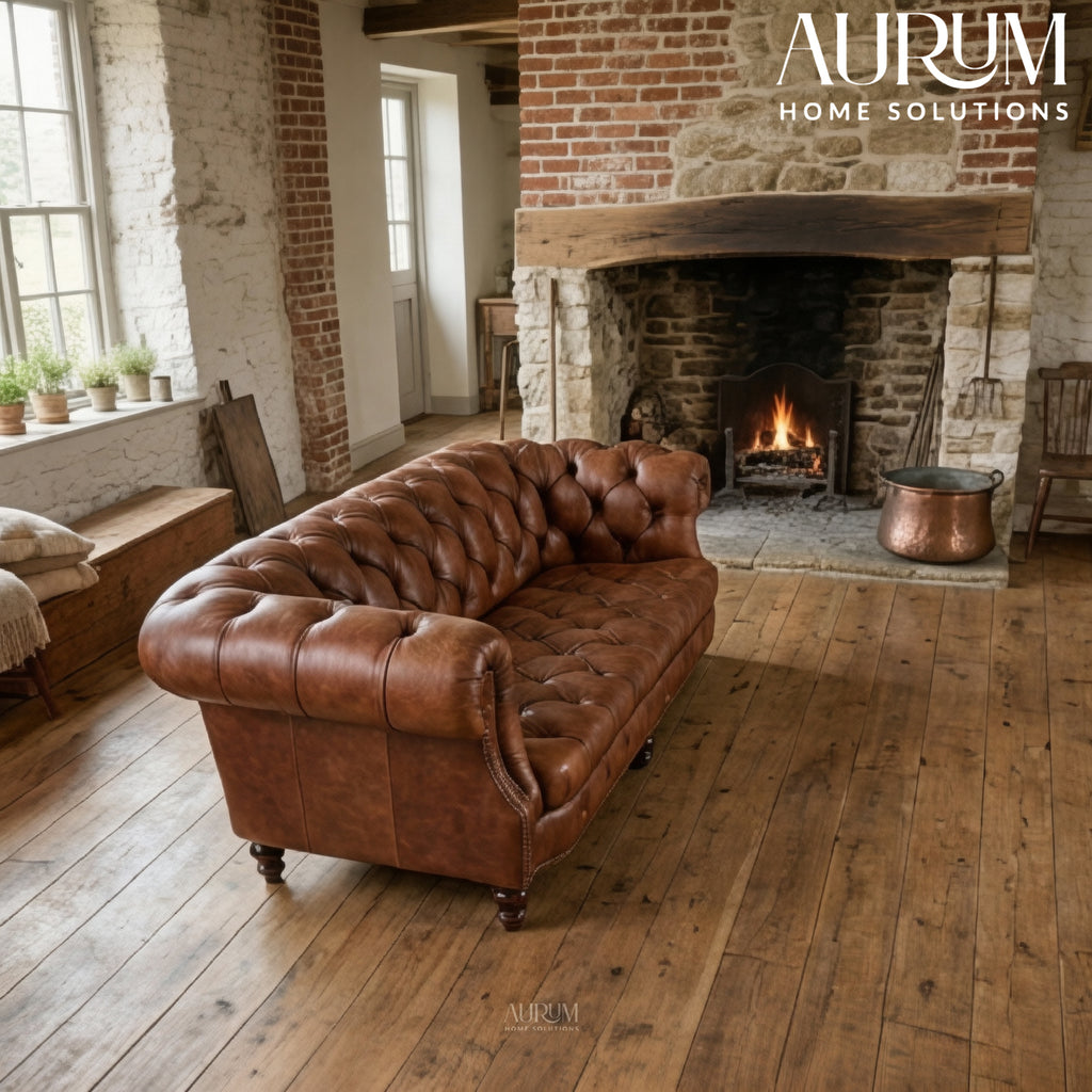 Legacy Brown Leather Sofa
