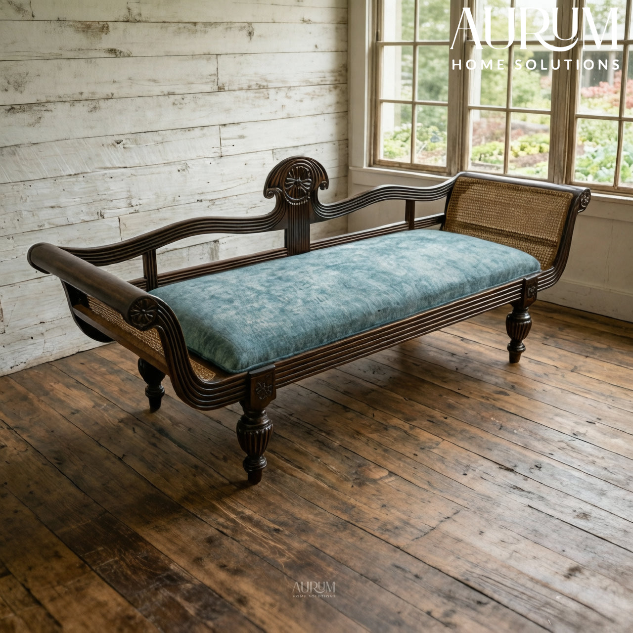 Coastal Charm Rattan Sofa Diwan