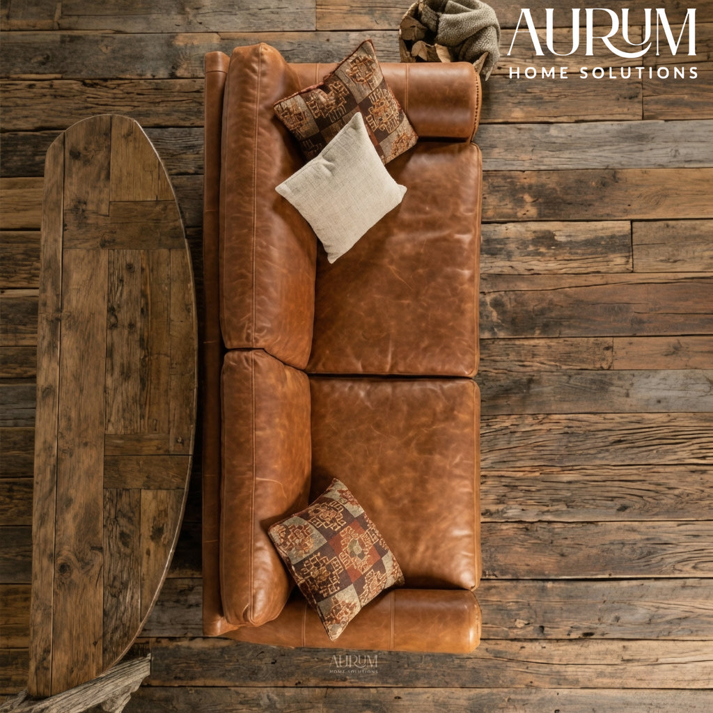 Classic Leather Cattleman Sofa