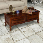 Solid Sheesham Wood Trunk in Honey Oak Tone