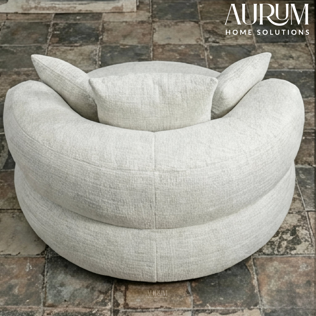 Durable Chenille High-Back Lounger