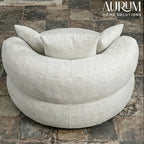 Durable Chenille High-Back Lounger